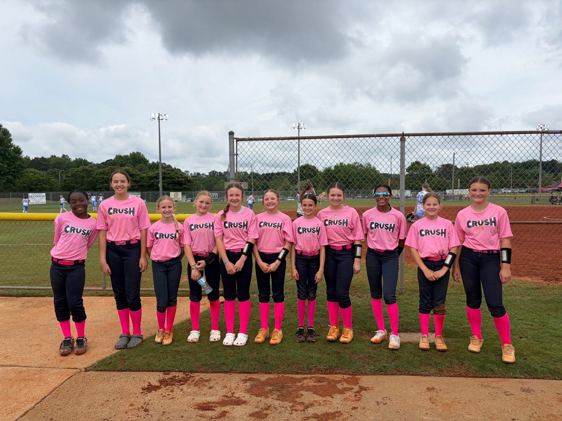Mother's Day at the field — roses for every Crush mom.